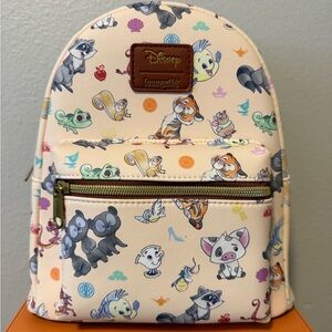Disney Loungefly Backpack with Side Kicks Characters